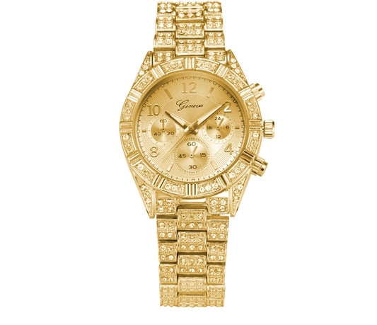 Elegant Crystal Quartz Analog Watch for Women