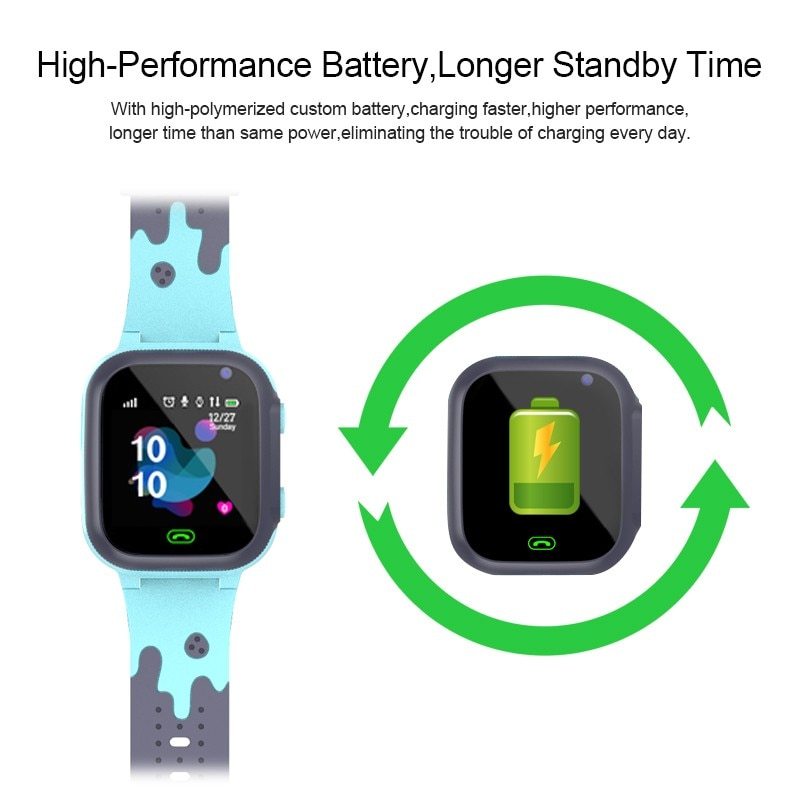 Kids' Waterproof Smartwatch with Safety Features