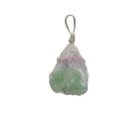 Natural Irregular Crystal Rough Necklace - Unique Stone Pendant