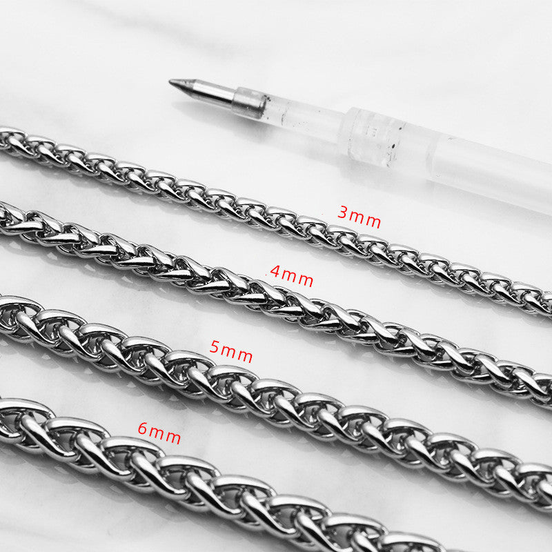 Stainless Steel Wheat Chain Necklace