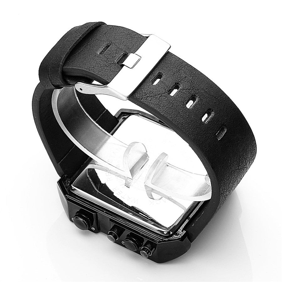 Waterproof Luminous Double Display Electronic Watch