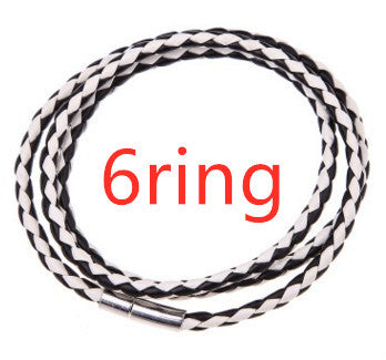 Personalized Braided Leather Name Bracelet for Men