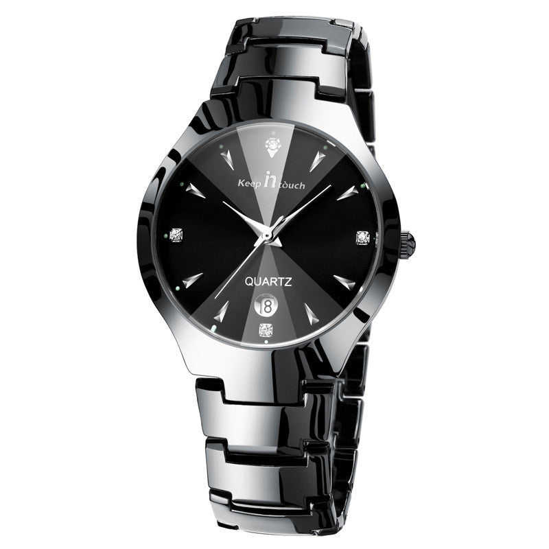 Eternal Radiance: Luminous Couple Watch with Calendar