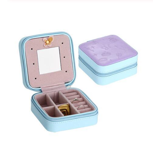 Portable Travel Jewelry and Cosmetic Storage Box