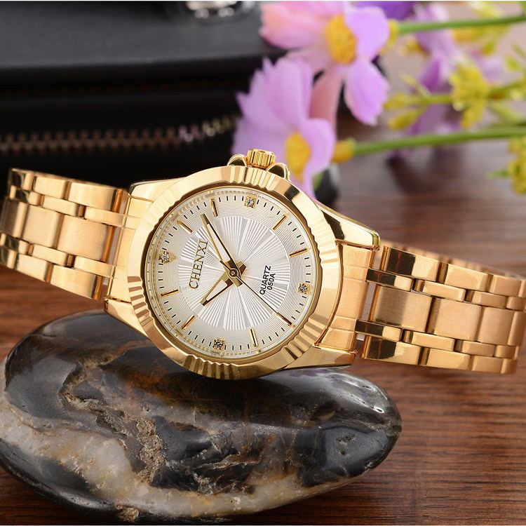 Luxury Gold Stainless Steel Dress Watch