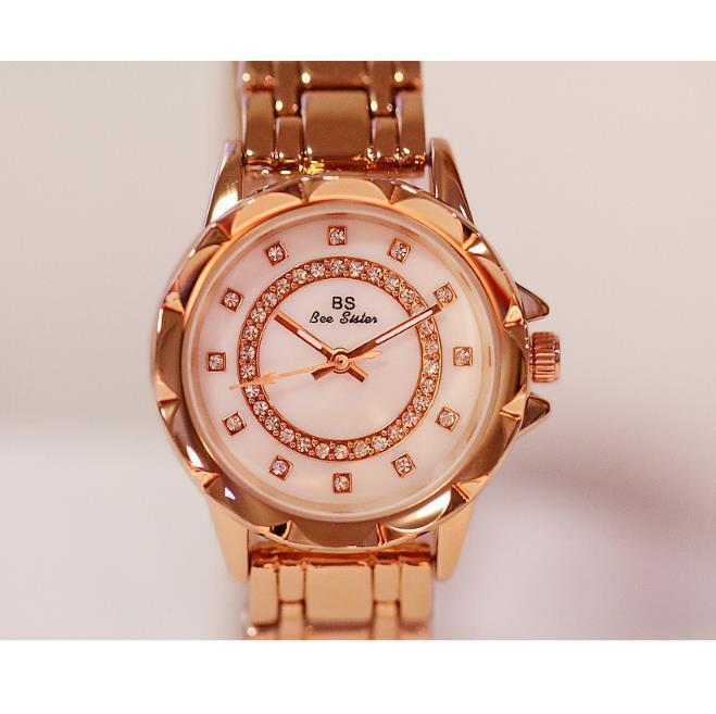 Exquisite Diamond-Accent Waterproof Quartz Watch