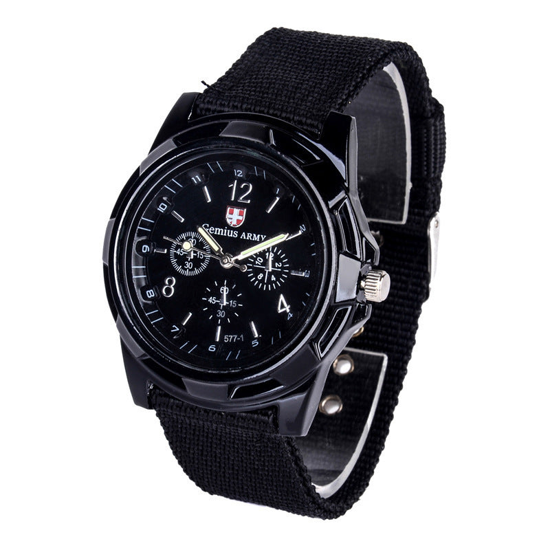 Military-Inspired Men's Sport Quartz Watch