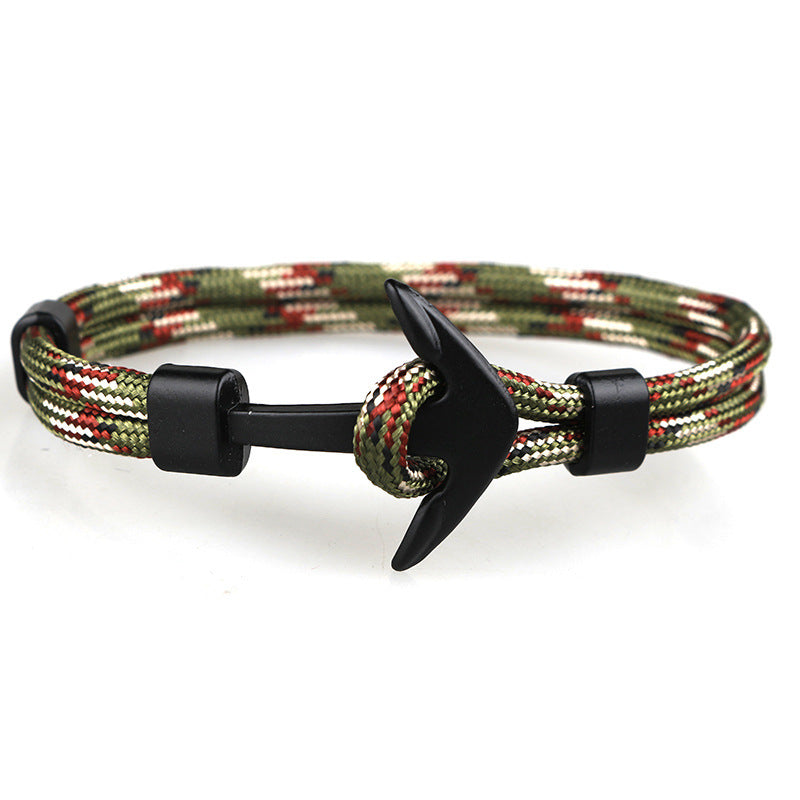 Nautical Anchor Braided Bracelet