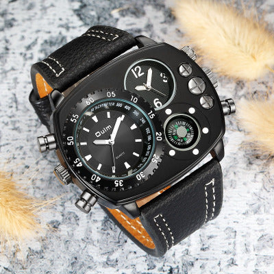 Men's Military Dual Time Zone Quartz Watch