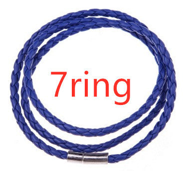 Personalized Braided Leather Name Bracelet for Men