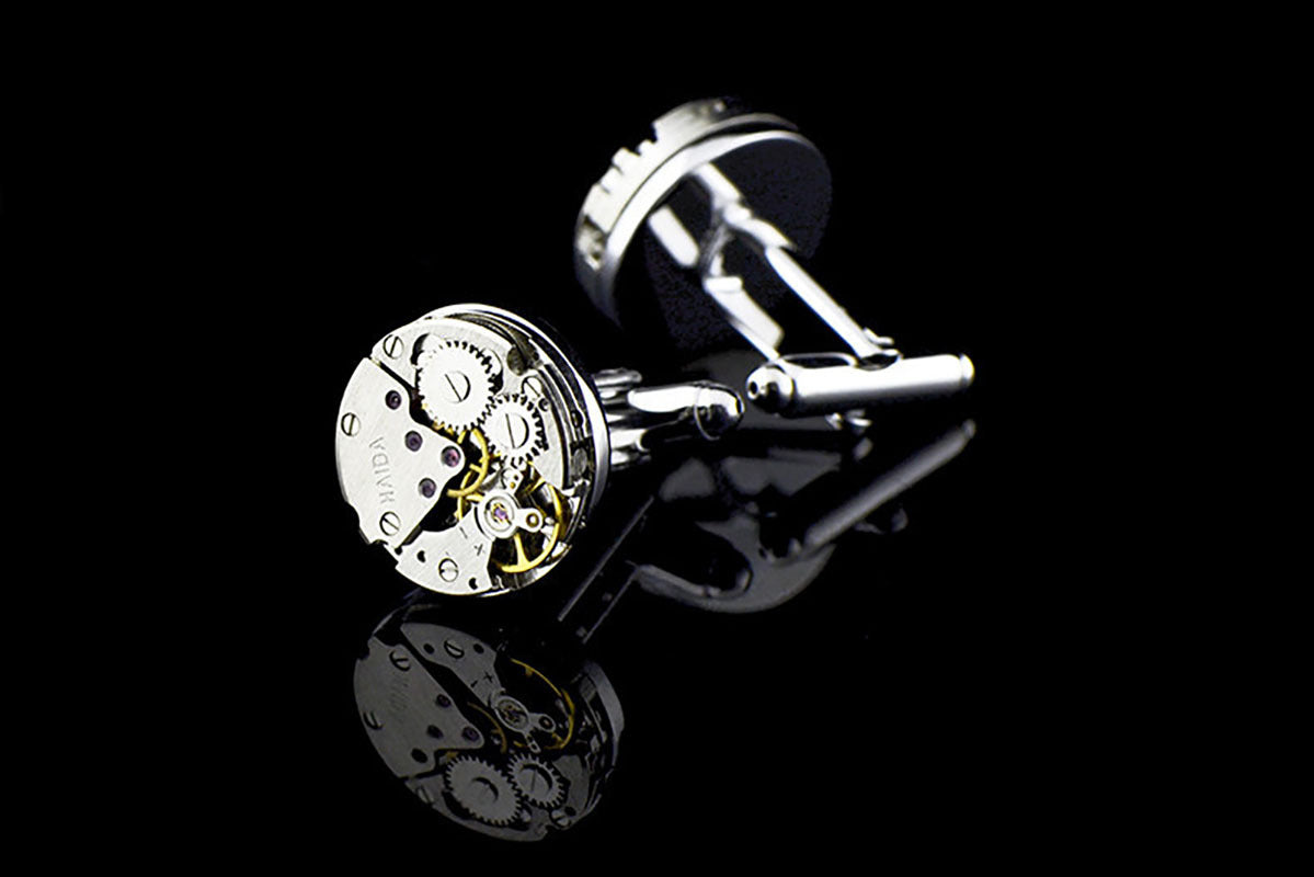 Mechanical Movement Copper Cufflinks