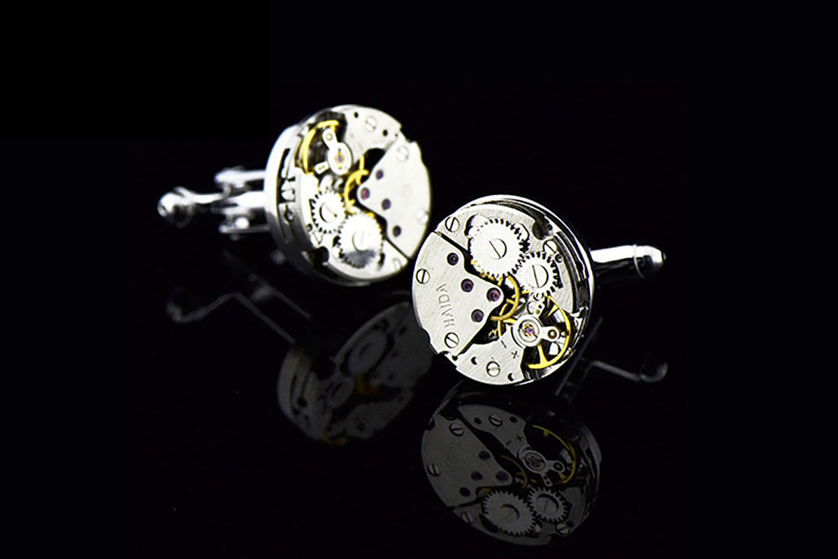 Mechanical Movement Copper Cufflinks