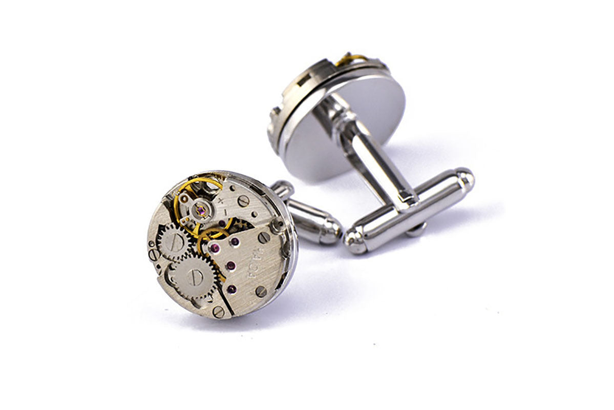 Mechanical Movement Copper Cufflinks