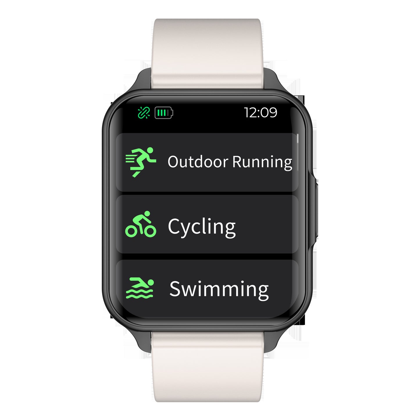 Sports Health Smartwatch: Temperature, Heart Rate & Waterproof