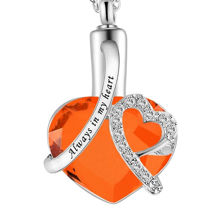 "Always in My Heart" Urn Pendant & Perfume Bottle