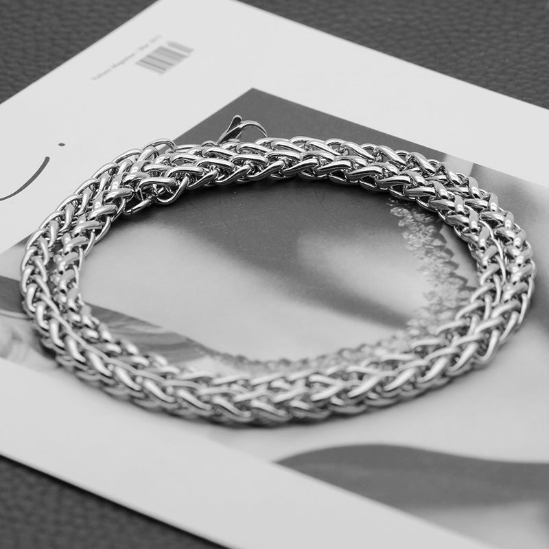 Stainless Steel Wheat Chain Necklace
