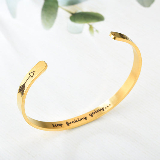 Gold Plated Stainless Steel Charm Bracelets for Women