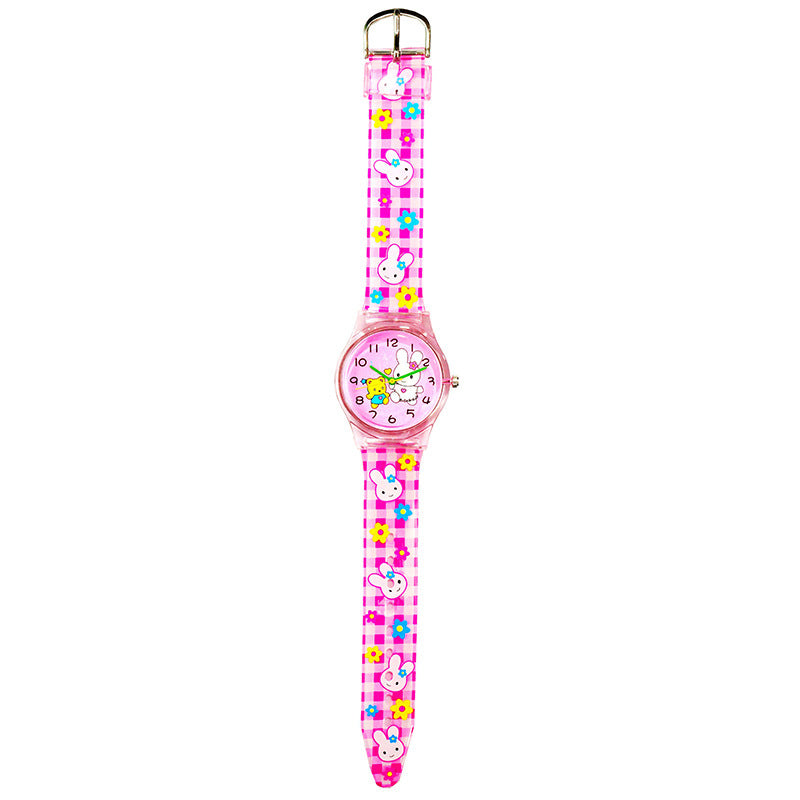 Flexible Fit Silicone Snap Watch for Girls