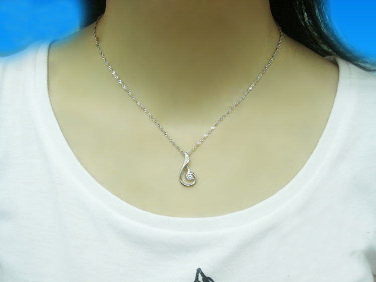 Fire Phoenix Zircon Pendant Necklace