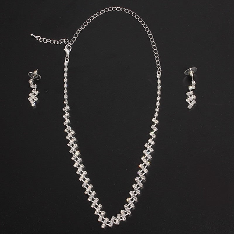 Dazzling Rhinestone Bridal Set