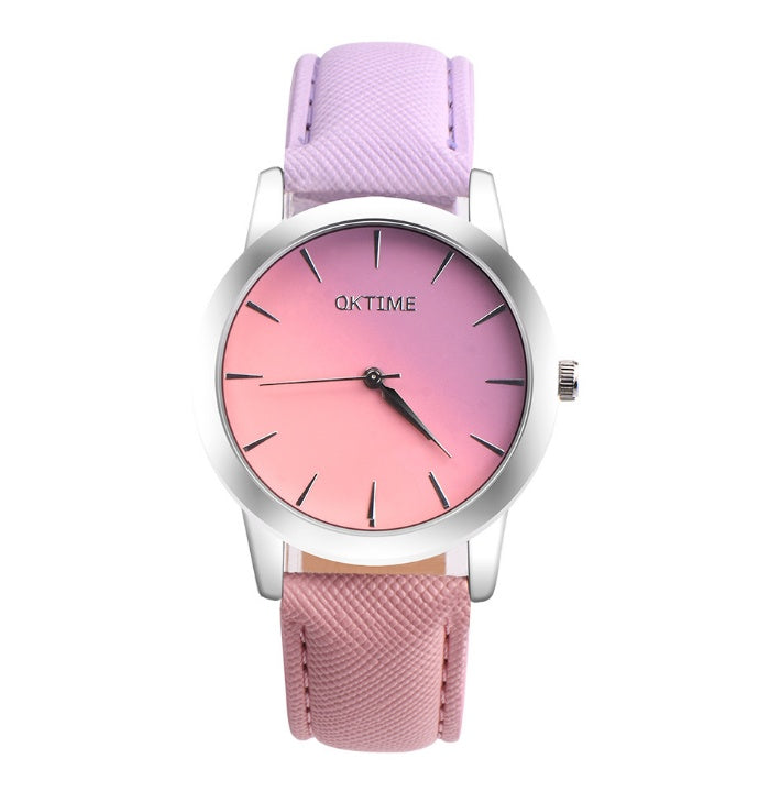 Vibrant Retro Rainbow Design Quartz Watch for Women