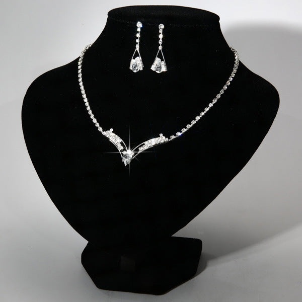 Elegant Water Drop Bridal Jewelry Set