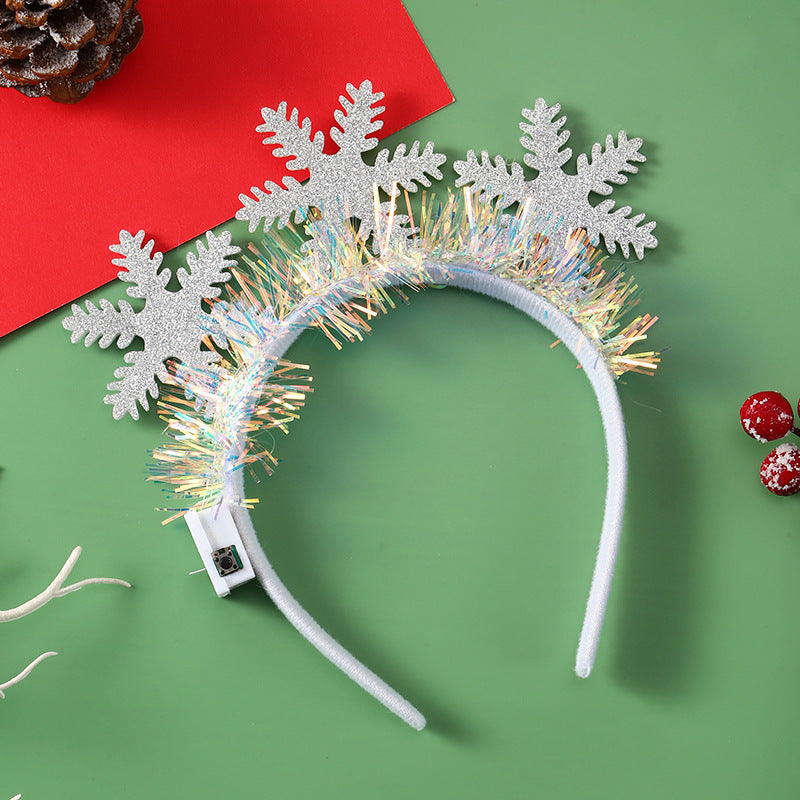 Glowing Christmas Hair Band Headwear