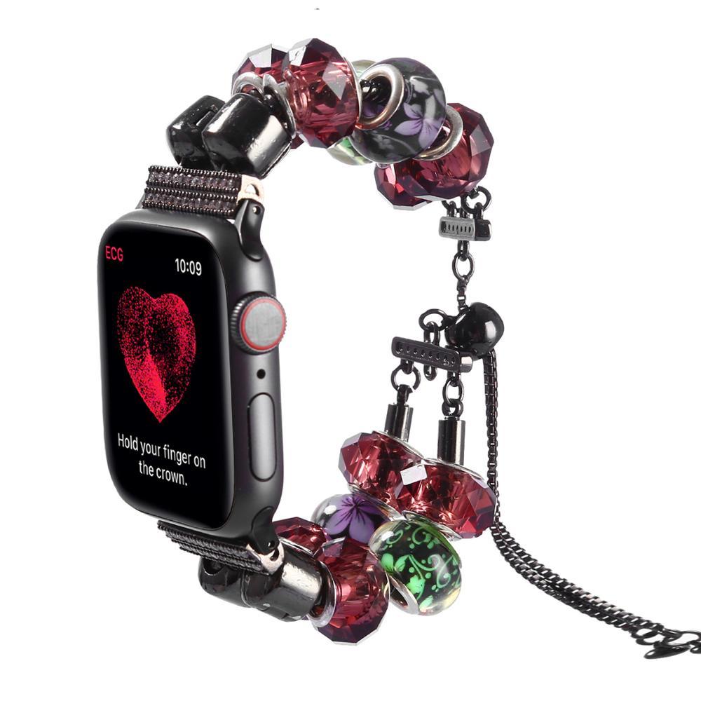 DIY Charm Apple Watch Band - Adjustable Handmade Jewelry Watchband