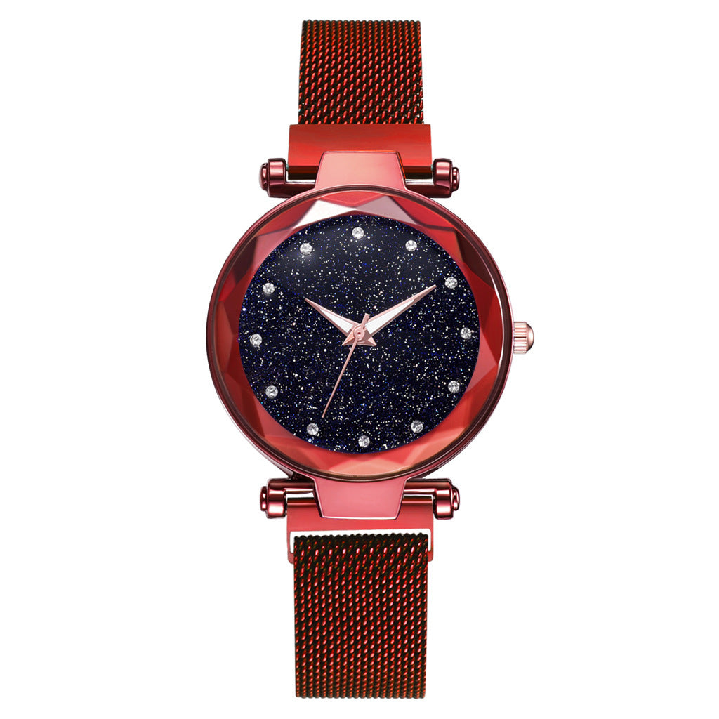 Celestial Charm Magnetic Bracelet Watch Set
