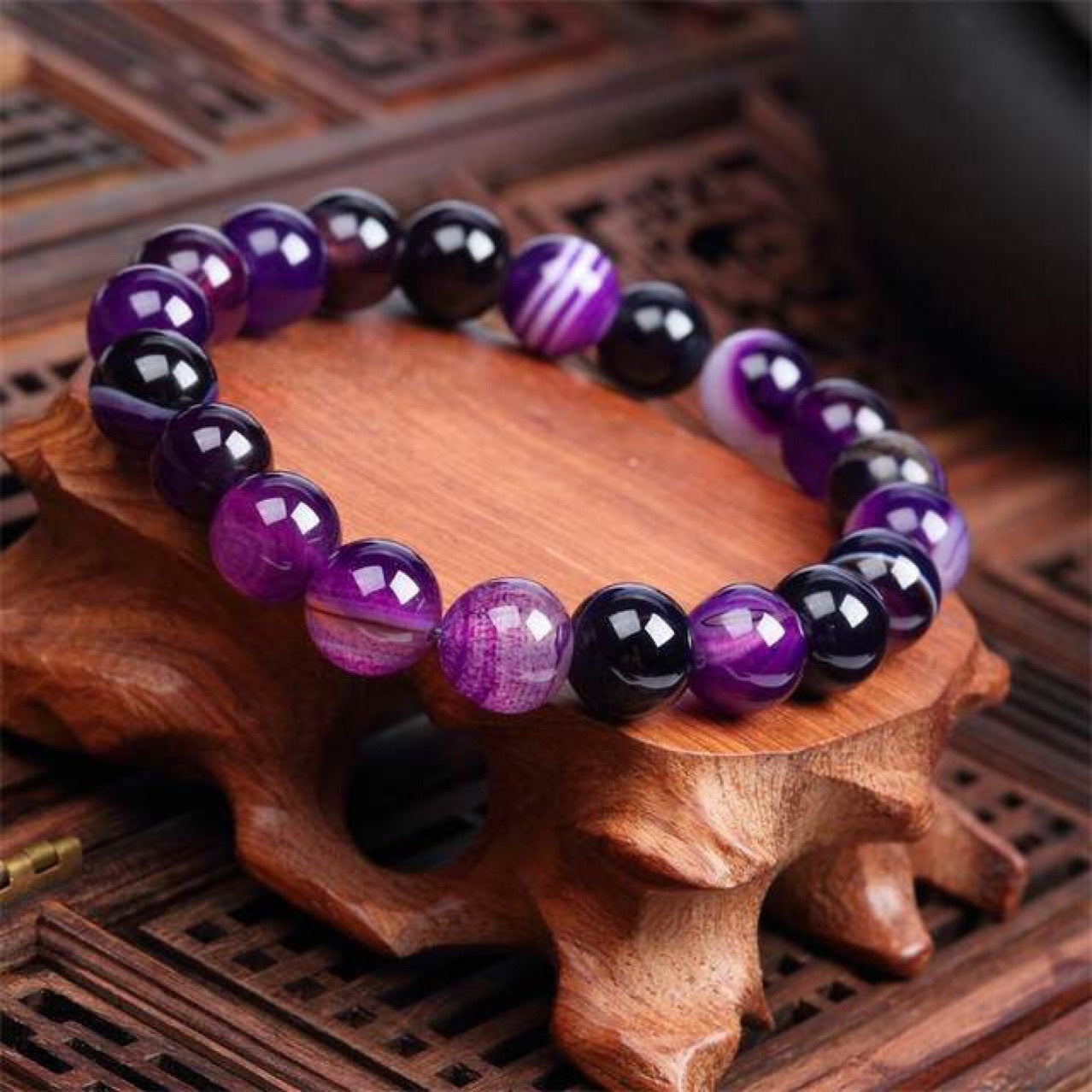 Purple Agate Bracelet