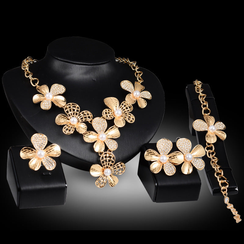 Bold Gold Floral Ensemble