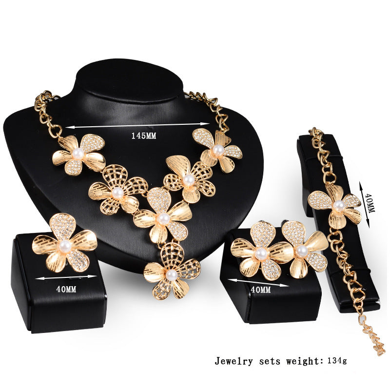 Bold Gold Floral Ensemble