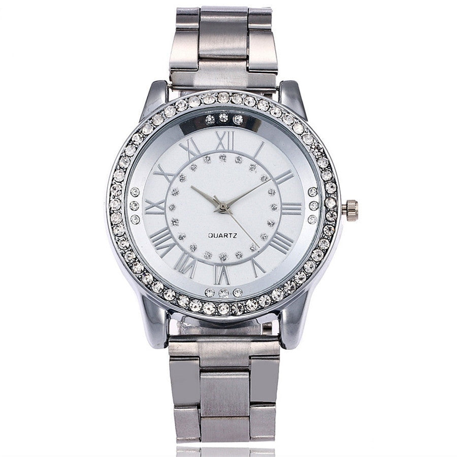 Vansvar Rose Gold Stainless Steel Women's Watch