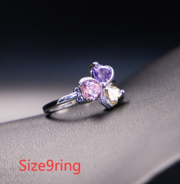 Dazzling Clover Zircon Diamond Jewelry Set for Women