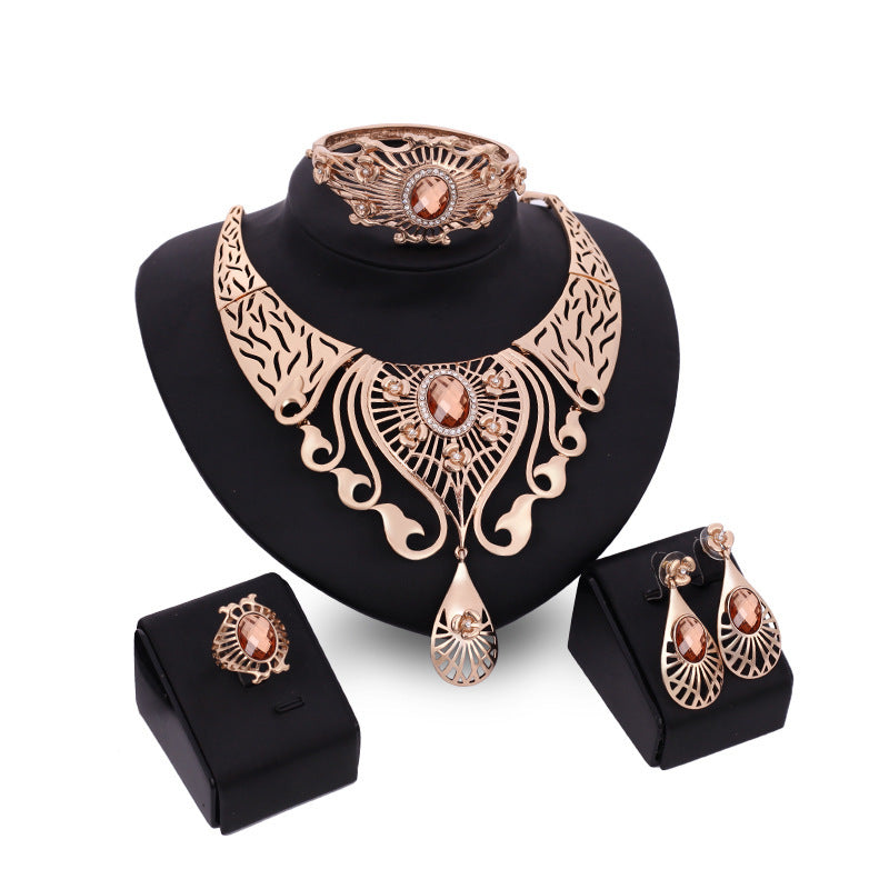 18k Gold Plated Luxurious Jewelry Set
