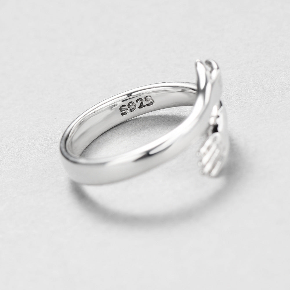 Embrace Sterling Silver Adjustable Ring