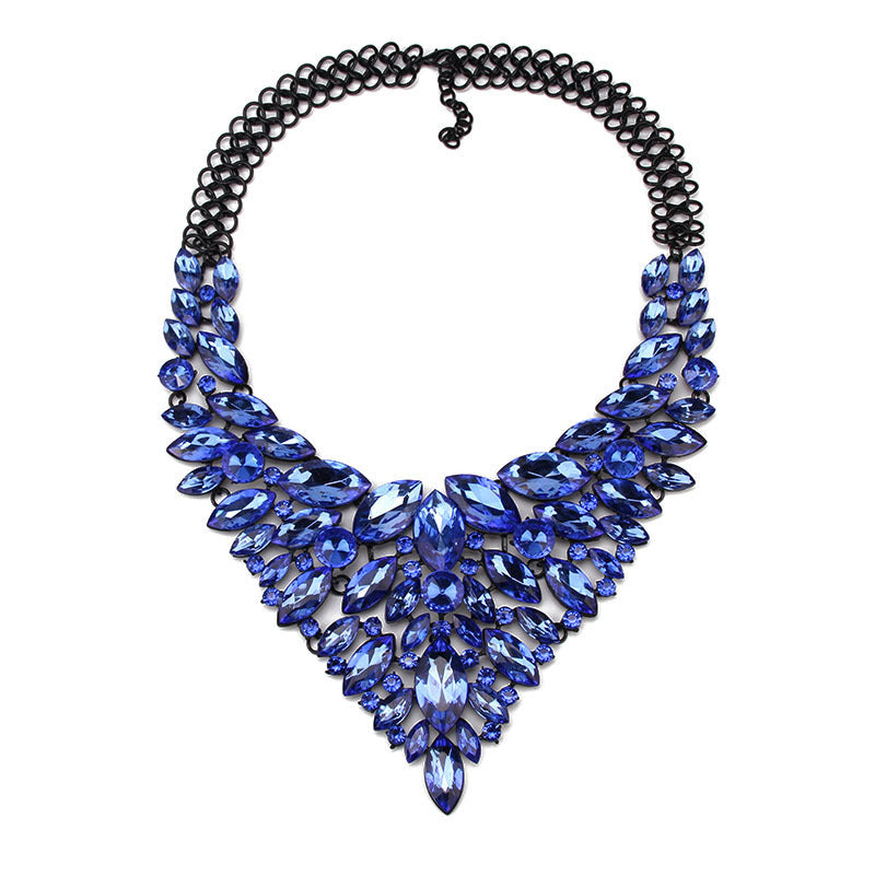 Dazzling Crystal Chunky Collar Necklace