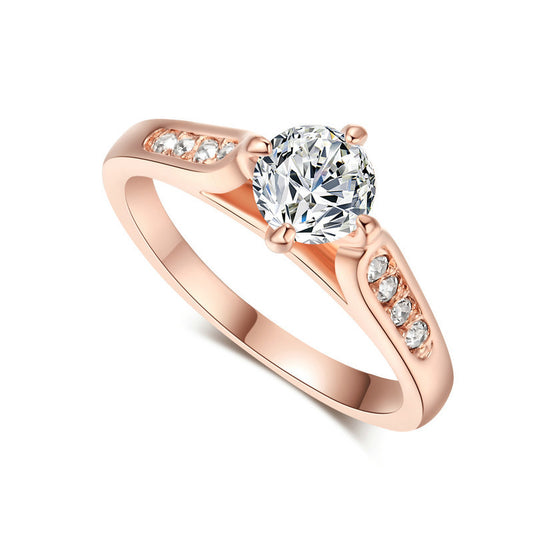 Minimalist High-Grade Zircon Engagement Ring