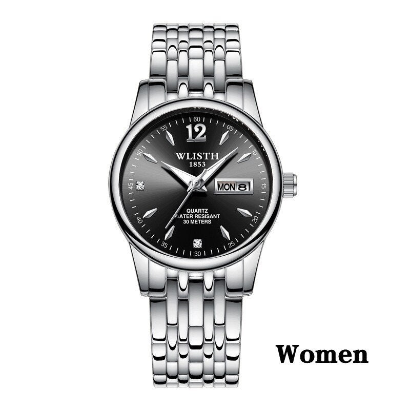 WLISTH Rose Gold Stainless Steel Women's Dress Watch