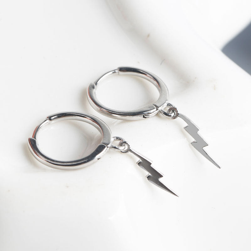 Lightning Bolt Sterling Silver Earrings