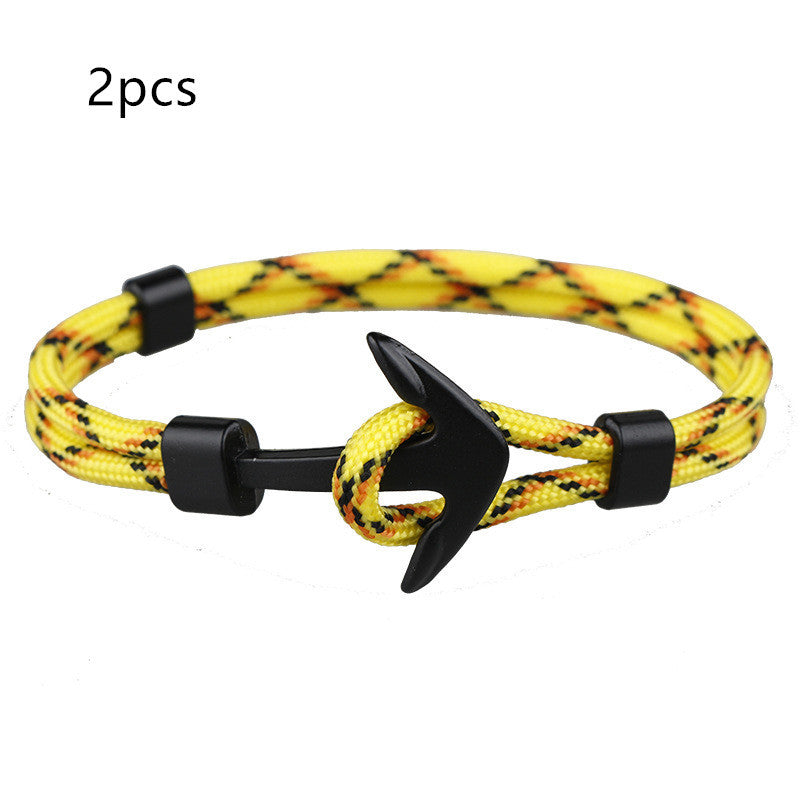 Nautical Anchor Braided Bracelet