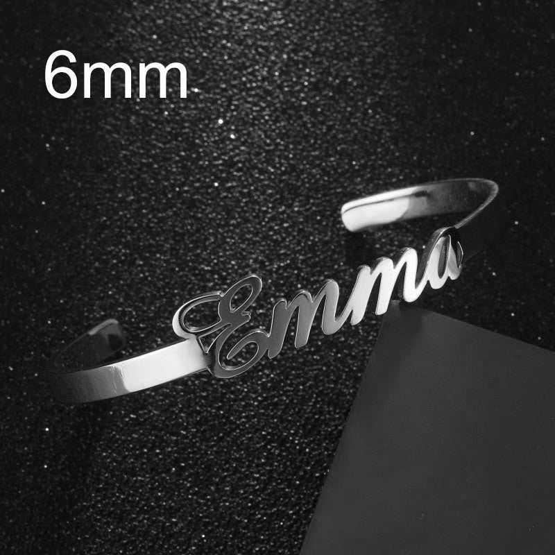 Personalized Name Stainless Steel Bangle