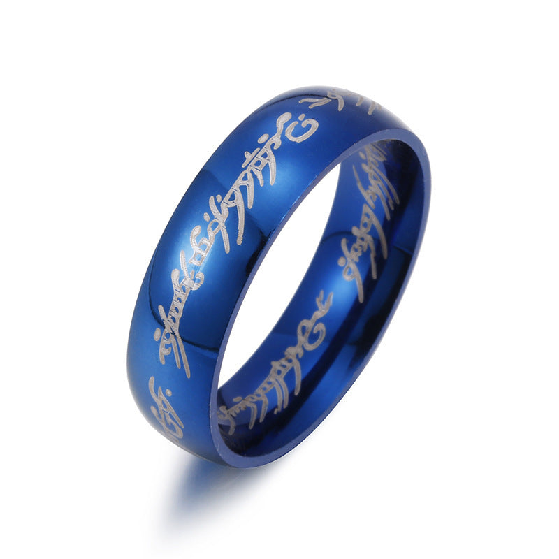 Tungsten Carbide Rainbow Dome Ring
