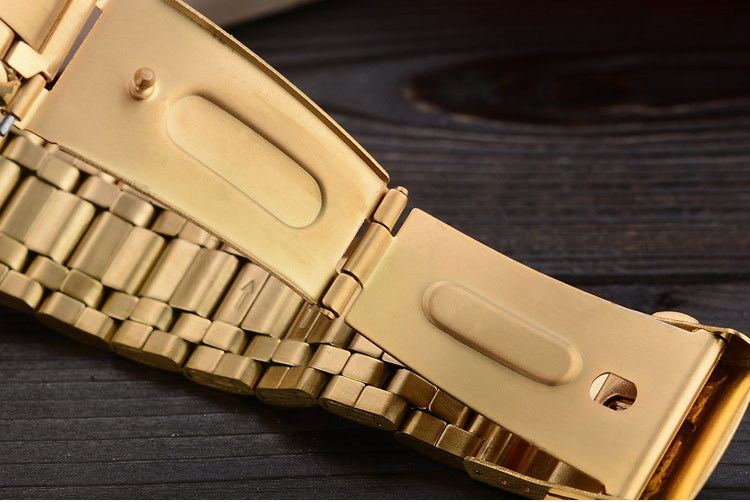 Luxury Gold Stainless Steel Dress Watch
