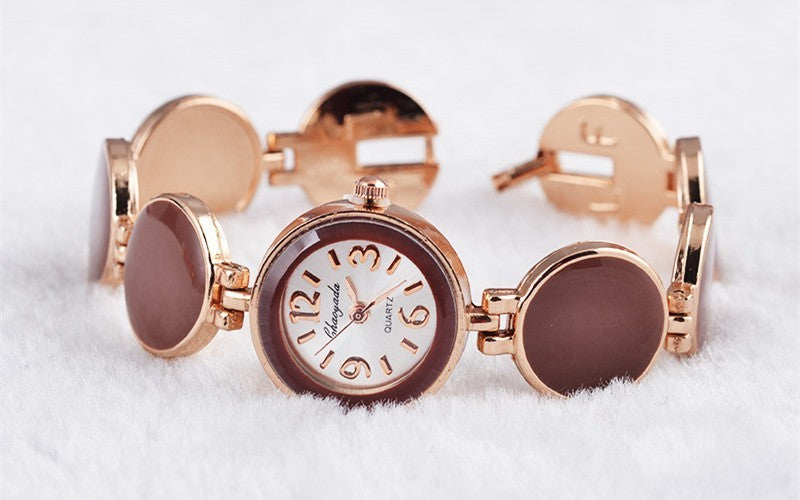 Nobler Wafer Design Quartz Bracelet Watch