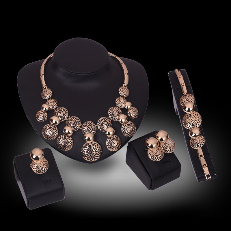 Gold Plated Bridal Jewelry Set