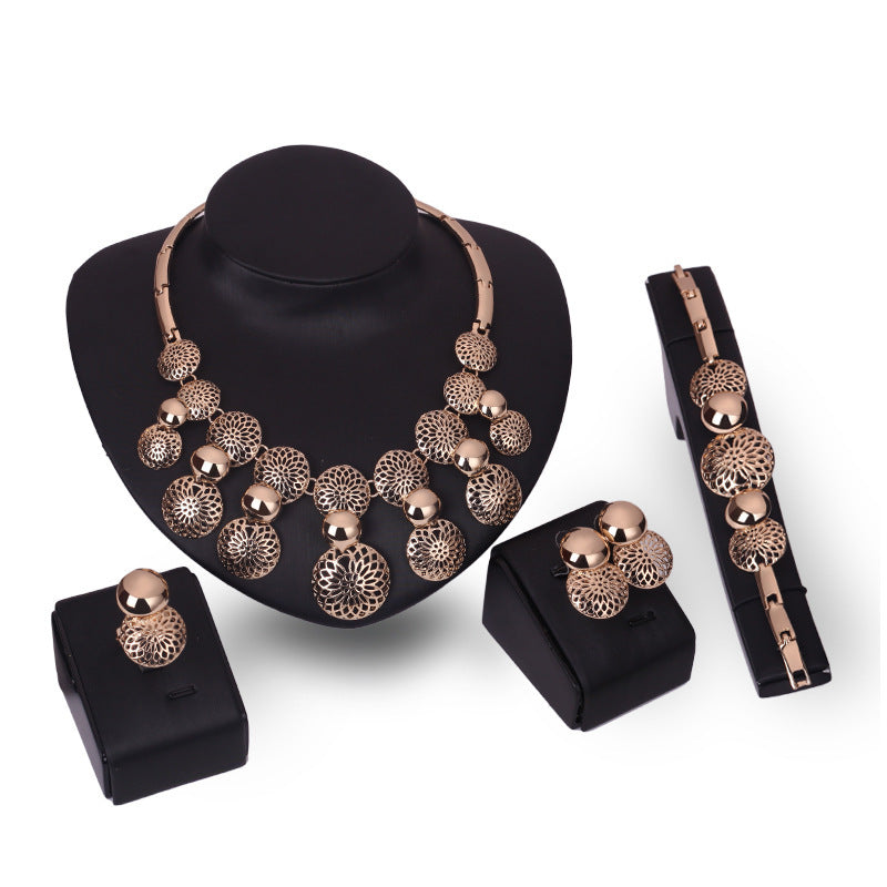 Gold Plated Bridal Jewelry Set