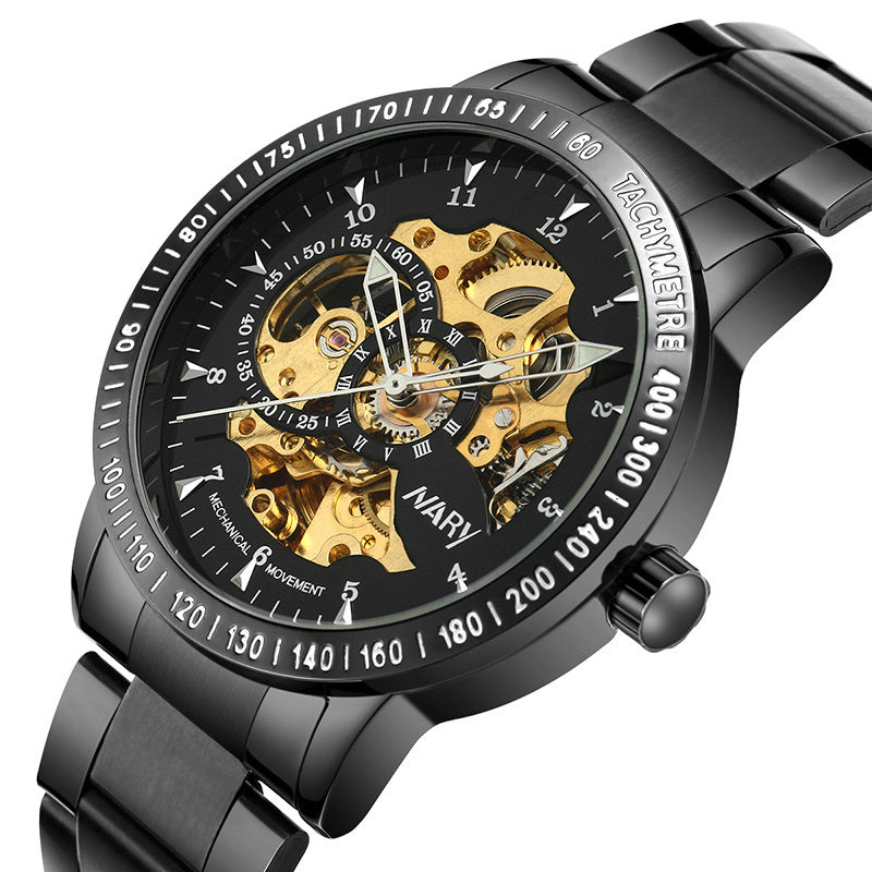 Men's Luminous Skeleton Automatic Mechanical Watch