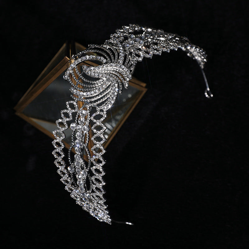 Opulent Rhinestone Baroque Bridal Crown