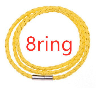 Personalized Braided Leather Name Bracelet for Men